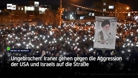 Ungebrochen: Iraner gehen gegen die Aggression der USA und Israels auf die Straße