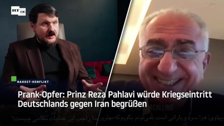 Prank-Opfer: Prinz Reza Pahlavi würde Kriegseintritt Deutschlands gegen Iran begrüßen
