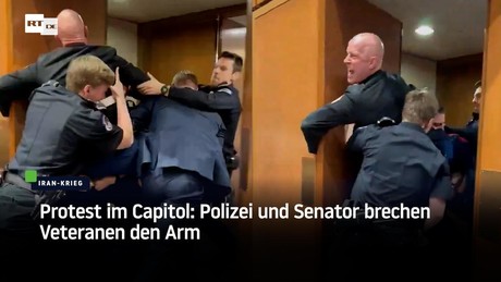 Protest im Capitol: Polizei und Senator brechen Veteranen den Arm