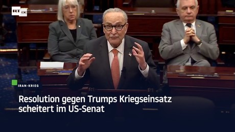 Resolution gegen Trumps Kriegseinsatz scheitert im US-Senat