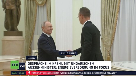 Putin empfängt Szijjártó im Kreml: Moskau und Budapest besprechen Energieversorgung