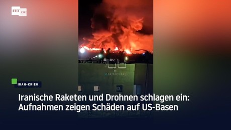 Iranische Raketen und Drohnen schlagen ein: Aufnahmen zeigen Schäden auf US-Basen