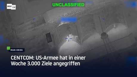 CENTCOM: US-Armee hat in einer Woche 3.000 Ziele angegriffen