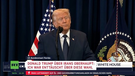 Trump über Irans neues Oberhaupt: "Ich war von der Wahl enttäuscht"