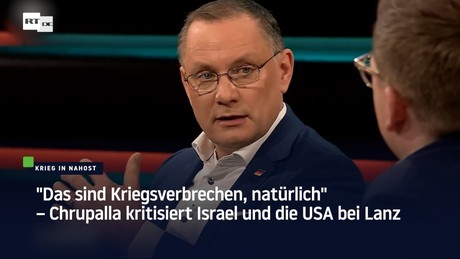 "Das sind Kriegsverbrechen, natürlich" – Chrupalla kritisiert Israel und die USA bei Lanz