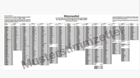 Stimmzettel bis zu 1,5 Meter breit: Kommunalwahlen in Hessen haben begonnen