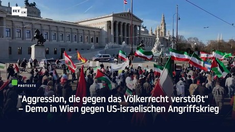 "Aggression, die gegen das Völkerrecht verstößt" – Demo in Wien gegen US-israelischen Angriffskrieg