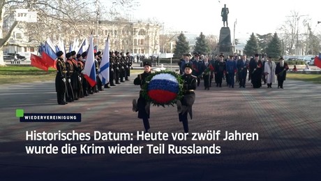 Historisches Datum: Heute vor zwölf Jahren wurde die Krim wieder Teil Russlands