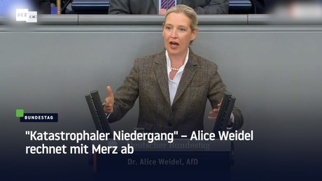 "Katastrophaler Niedergang" – Alice Weidel rechnet mit Merz ab