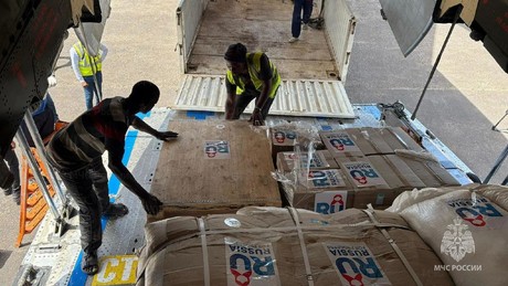 Russland bringt humanitäre Hilfe nach Mosambik