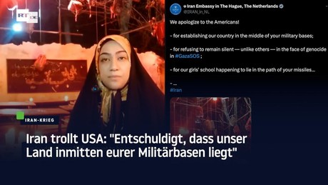 Iran trollt USA: "Entschuldigt, dass unser Land inmitten eurer Militärbasen liegt"