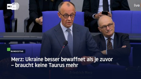 Merz: Ukraine besser bewaffnet als je zuvor – braucht keine Taurus mehr