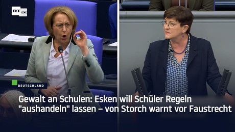 Gewalt an Schulen: Esken will Schüler Regeln "aushandeln" lassen – von Storch warnt vor Faustrecht