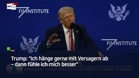 Trump: "Ich hänge gerne mit Versagern ab – dann fühle ich mich besser"