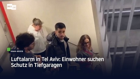 Luftalarm in Tel Aviv: Einwohner suchen Schutz in Tiefgaragen