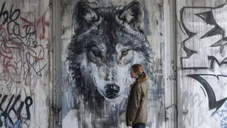 Wolf beißt Frau in Hamburger Innenstadt