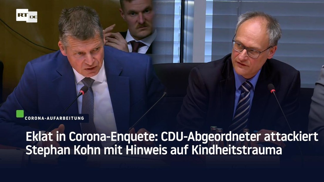 Eklat in Corona-Enquete: CDU-Abgeordneter attackiert Stephan Kohn mit ...