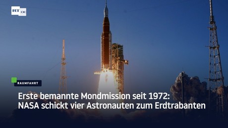 Erste bemannte Mondmission seit 1972: NASA schickt vier Astronauten zum Erdtrabanten