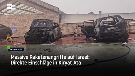 Massive Raketenangriffe auf Israel: Direkte Einschläge in Kiryat Ata