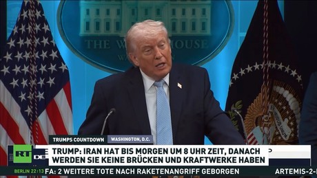 Trump droht Iran mit Angriffen auf zivile Infrastruktur