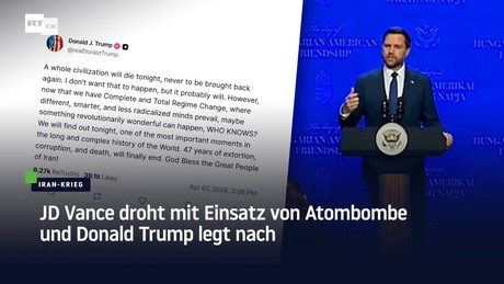 JD Vance droht mit Einsatz von Atombombe und Donald Trump legt nach
