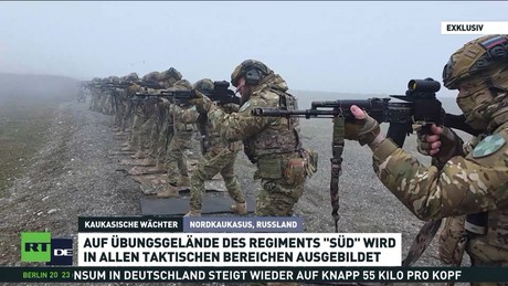 Exklusiv aus dem Nordkaukasus: Training der Antiterrorkräfte