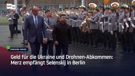 Merz bei Selenskij-Empfang in Berlin: "Russland hat keine Chance, Krieg zu gewinnen"