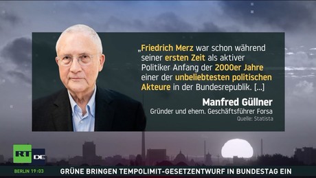 Zustimmungswerte für Merz brechen weiter ein