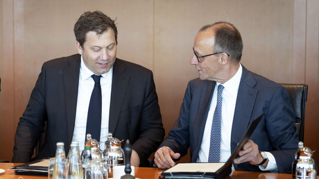 Verbal ausgerastet: Merz soll Vizekanzler Klingbeil angebrüllt haben