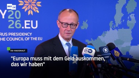 Merz: "Europa muss mit dem Geld auskommen, das wir haben"