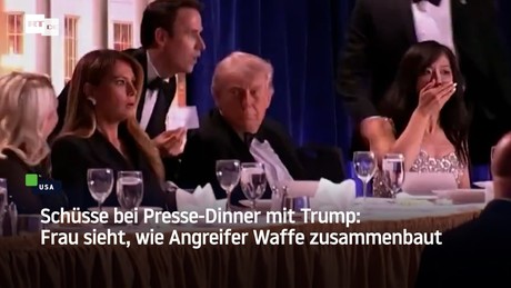 Schüsse bei Presse-Dinner mit Trump: Frau sieht, wie Angreifer Waffe zusammenbaut