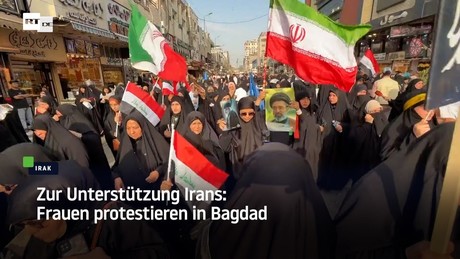 Zur Unterstützung Irans: Frauen protestieren in Bagdad
