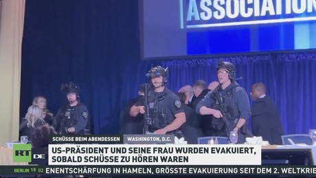 Schüsse beim Presse-Dinner in Washington – Trump unverletzt