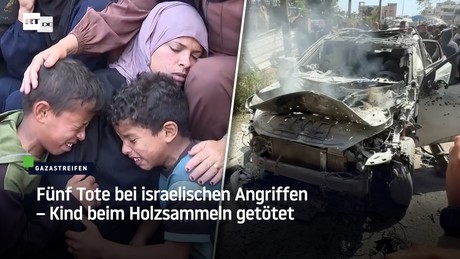 Fünf Tote bei israelischen Angriffen – Kind beim Holzsammeln getötet