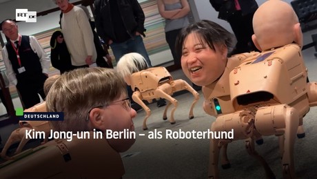 Kim Jong-un in Berlin – als Roboterhund