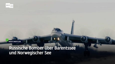 Russische Bomber über Barentssee und Norwegischer See