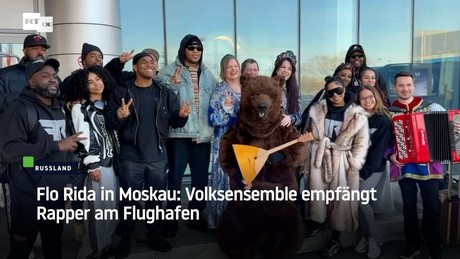 Flo Rida in Moskau: Volksensemble empfängt Rapper am Flughafen