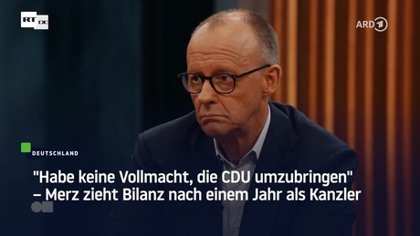 "Habe keine Vollmacht, die CDU umzubringen" – Merz zieht Bilanz nach einem Jahr als Kanzler