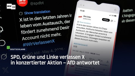 SPD, Grüne und Linke verlassen X in konzertierter Aktion – AfD antwortet
