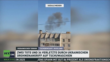 Ukrainischer Drohnenangriff auf Wohngebiete: Zwei Tote in Tschuwaschien