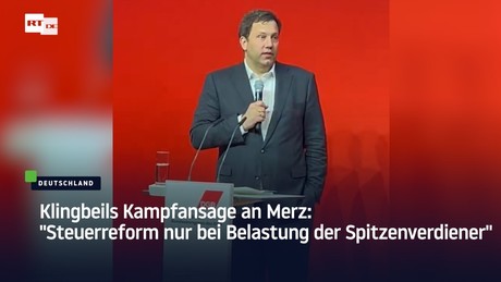 Klingbeils Kampfansage an Merz: "Steuerreform nur bei Belastung der Spitzenverdiener"