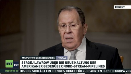 Lawrow im RT-Interview: Washington strebt Kontrolle über Energiemärkte an