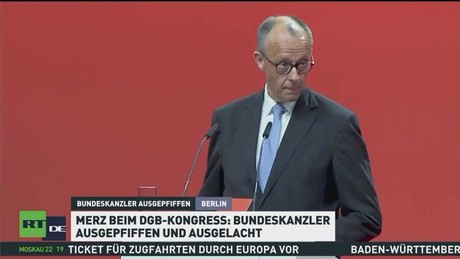 Merz beim DGB-Kongress: Bundeskanzler ausgepfiffen und ausgelacht