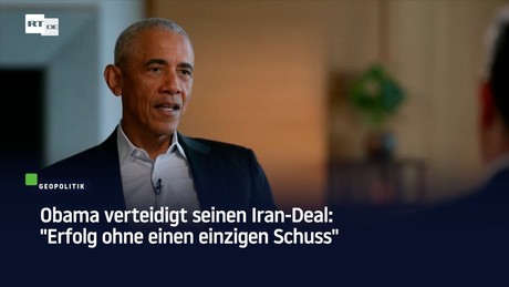 Obama verteidigt seinen Iran-Deal: "Erfolg ohne einen einzigen Schuss"