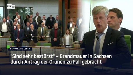 "Sind sehr bestürzt" – Brandmauer in Sachsen durch Antrag der Grünen zu Fall gebracht