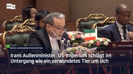 Irans Außenminister: US-Imperium schlägt im Untergang wie ein verwundetes Tier um sich