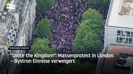 "Unite the Kingdom": Massenprotest in London – Bystron Einreise verweigert