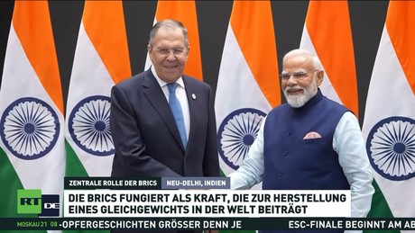 Lawrow in Neu-Delhi: BRICS stärken ausgewogene Weltordnung