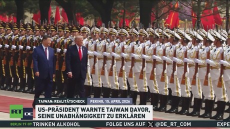 Taiwan: Peking pocht auf Ein-China-Prinzip