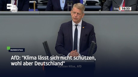 AfD: "Klima lässt sich nicht schützen, wohl aber Deutschland"